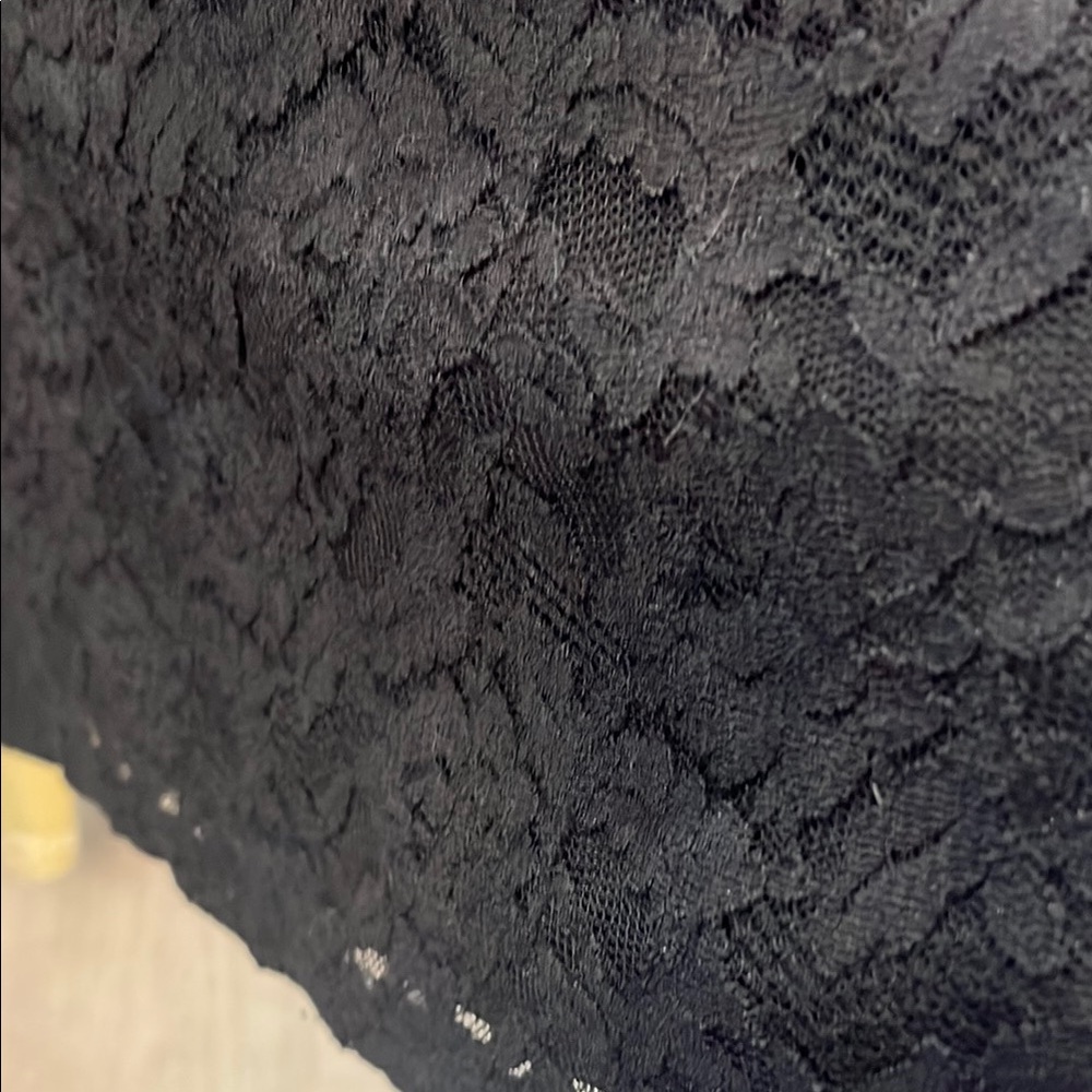 JM Collection Black Blouse with Long Sleeves - Picture 5 of 7